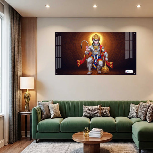Blessing Hanuman Spiritual Power Acrylic Wall Art